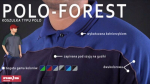 POLO-FOREST darbiniai mar&scaron;kinėliai tamsiai pilki polo mar&scaron;kinėliai - S, S