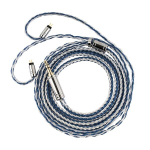 Linsoul Tripowin C-01 Iem kabelis, 16 gyslų hibridinis vario sidabro ausinių kabelis, Ofc ir sidabruotas vario Hifi pakaitinis kabelis laidinėms ausinėms (2pin, 3.5mm)