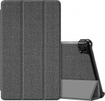 Fintie dėklas, skirtas Samsung Galaxy Tab A7 Lite 8.7 2021 - itin plonas dirbtinės odos apsauginis dėklas, skirtas Samsung Galaxy Tab A7 Lite 8.7 colių Sm-t225/t220 plan&scaron;etiniam kompiuteriui, tamsiai pilkas