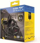 Steelplay Hp-51 laidinės žaidimų ausinės, stereo garsas, pasukamas mikrofonas, valdikliai, 3,5 mm lizdas - skirtos Ps4, Switch, Xbox One, Pc, Mac, kompiuteriui, ne&scaron;iojamam kompiuteriui, juodos