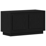 TV Kabinetas Juodas 80x35x45 cm Inžinerinis Medis