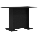 Valgomojo stalas Juoda 110x60x75 cm Inžinerinė mediena