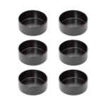 6x FAMELIO dubenėlių rinkinys juodas 14 cm HOMLA