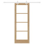 slankios durys su įranga 73.5x198.5 cm kietos medienos pu&scaron;is