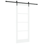 vidaXL Slankios durys Balta ir juoda 83 x 211 cm
