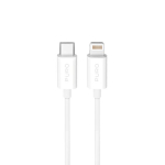 Puro Tpe Usb-c - Lightning 2m 20w įkrovimo laidas, baltas