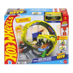 Hot Wheels City Gyvatės Lenktynių Trasa su Automobiliu