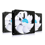 3x AABCOOLING Super Silent Fan 12 PWM - Tylus 120mm Kompiuterio Ventiliatorius, 63m&sup3;/h Oro Srautas, 10-19dB Triuk&scaron;mas Su FDB Guoliais, PWM Valdymas, Tinka PC Korpusams, 400-1600 RPM, Antivibracinės Tarpinės, universal