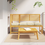 Pallet pagalvės sėdims 4 vnt. kreminės 40x40x8 cm oxford audinys