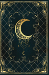 Magic moon grimoire: Lined Notebook - 120 pages - Vintage Book, Magic moon grimoire: Lined Notebook - 120 pages - Vintage Book