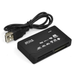 TG Universal USB atminties kortelių skaitytuvas &ndash; juodas