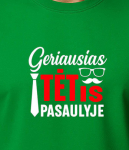 Žali mar&scaron;kinėliai Geriausias tėtis pasaulyje (baltas)