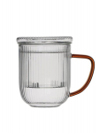 MPL puodelis su filtru ir dangteliu Justine, 400 ml
