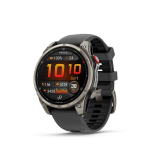 Garmin fēnix&reg; 8 Pro &ndash; 47 mm AMOLED Sapphire Titanium with Graphite/black silicone band