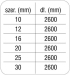 Reguliuojama &scaron;uns pavadėlis Chaba L, 20mm/260cm, mėlynas