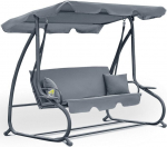 I&scaron;skleidžiamos sūpynės Funfit Garden Relax Plus, pilkos