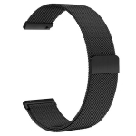 "Best Accessories" plieninė apyrankė laikrodžiui, 22 mm pločio, juoda