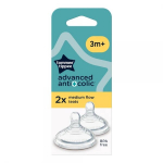 Vidutinės srovės žindukas Tommee Tippee anti-colic, 2 vnt, nuo 3 mėn.
