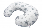 Maitinimo pagalvė MyBaby Žvaigždutės, 60 cm, pilka