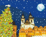 Tapyba pagal skaičius Twoje Hobby Naujųjų metų Praha, 40 x 50 cm