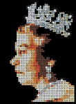 Deimantinė mozaika Sequin Art Queen Elizabeth II, 25 x 34 cm