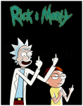 Tapyba pagal skaičius Rick and Morty, 30x40 cm