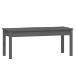 vidaXL Sodo suoliukas, pilkas, 109x44x45cm, pu&scaron;ies medienos masyvas