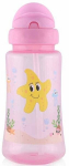 Sportinis buteliukas su &scaron;iaudeliu Lorelli rožinis, 12+ mėn, 330 ml