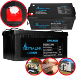 Akumuliatorius Extralink LiFePO4 200AH 12.8V, BMS
