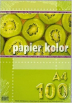 Spalvotas dvipusis popierius A4, 100 lapų, rudas