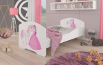 Vaiki&scaron;ka lova Adrk Furniture Pepe Princess and horse, 80x160 cm, balta