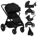 Universalus vežimėlis Lionelo Layla 3in1 Black Onyx