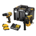 akumulatorowy zestaw Combo DCH072+DCD706, 12V XR, Li-Ion 2x3,0Ah, DeWALT [DCK2102L2T-QW] walizka TStak
