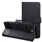 Telefono dėklas Gomma Book Xiaomi Redmi 13C/Poco C65 Juodas