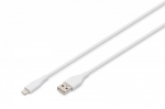 Silikoninis Usb-a į Lightning laidas 2m 12w Mfi baltas