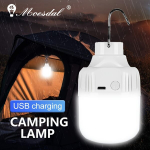 Ne&scaron;iojamas LED lauko žibintas, įkraunamas USB žibintuvėlis.