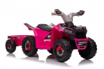 Elektrinis keturratis vaikams Quad XMX630T su priekaba, rožinis
