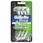 Gillette Blue3 Sensitive skustuvai, 6 vnt.