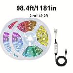 LED juosta televizoriaus ap&scaron;vietimui, 100 pėdų / 30 m