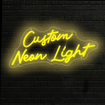 Personalizuotas Led Neonas - Individualus Vestuvėms, Barams, Salonams,  Geltona