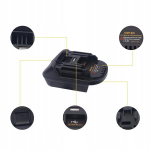Adapteris Zenthril DM18M &ndash; USB jungtis, Suderinamas su Dewalt ir Milwaukee, 18V Li-ion