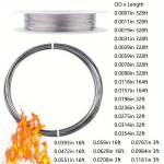 1 vnt. 304 nerūdijančio plieno viela, 0,02mm-0,3mm vienguba atkarpa papuo&scaron;alų gamybai., 0,9 mm 10 m W / ritė