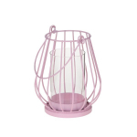 My Home žvakidė Wire Pink, 13.5 cm