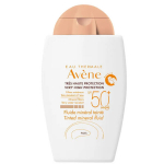 Apsauginis kremas nuo saulės Avene Sun Mineral Tinted SPF50+ 100 % mineralinis, tonuotas, 40 ml