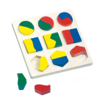 Medinė dėlionė geometrinės formos Bino