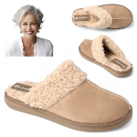Buitinės &scaron;lepetės &scaron;iltos Moteri&scaron;kos &scaron;lepetės Patogios Inblu ap&scaron;iltintos Beige, 37