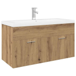 Kriauklės spintelė su įmontuotu baseinu artisan oak