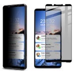 &bdquo;Imak&ldquo; Tempered Glass juodas apsauginis ekrano stiklas 0.26 mm - privatumo (Xperia 1 VI)