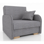 Miegamasis fotelis Bold, pilka