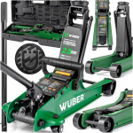 Automobilinis žirklinis domkratas Wuber, 2,5 t, 85&ndash;380 mm, su guma, lagamine